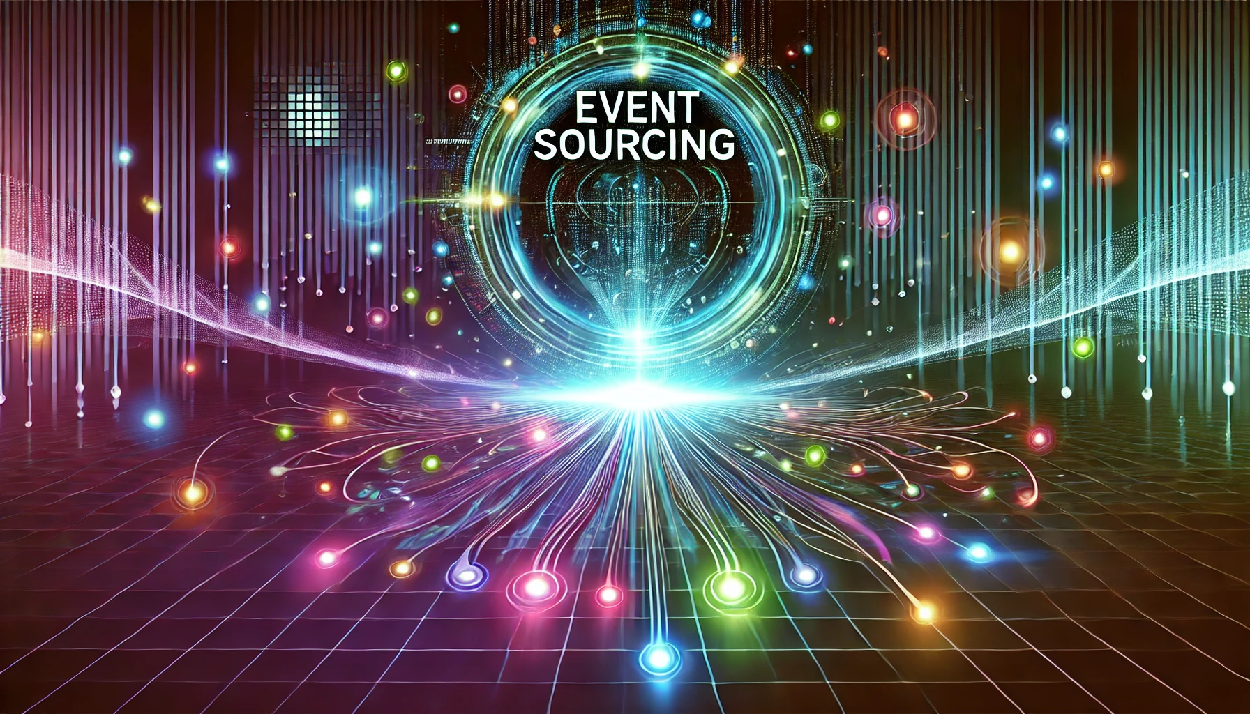 event sourcing banner, created by DALL-E